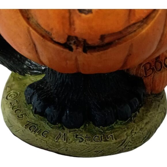 Stone Bunny Inc Black Cat In A Pumpkin Telle M Stein Halloween Figure Vintage. - Picture 8 of 14